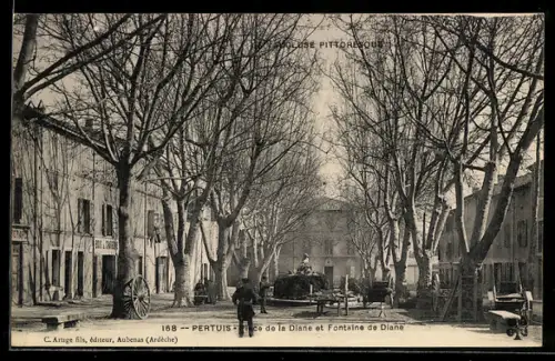 AK Pertuis, Place de la Diane et Fontaine de Diane