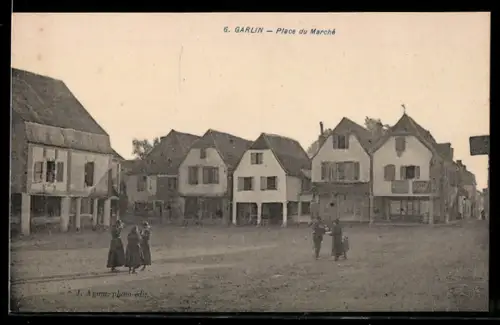 AK Garlin, Place du Marché