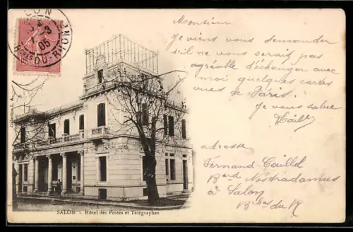 AK Salon, Hôtel des Postes et Télégraphes