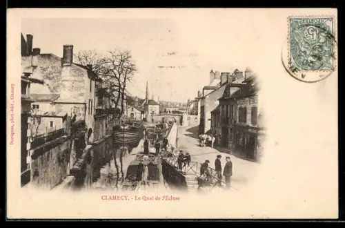 AK Clamecy, Le Quai de l`Ecluse