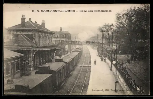 AK Boulogne-sur-Mer, Gare des Tintelleries