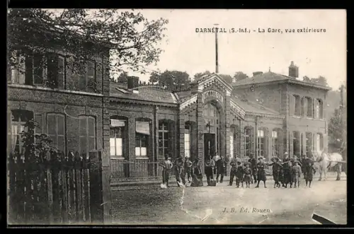 AK Darnétal /S.-Inf., La Gare, vue extérieure