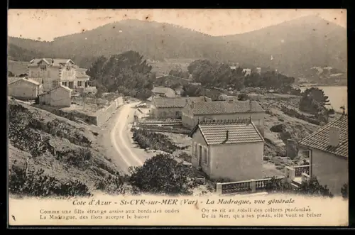 AK St-Cyr-sur-Mer /Var, La Madrague, Vue générale
