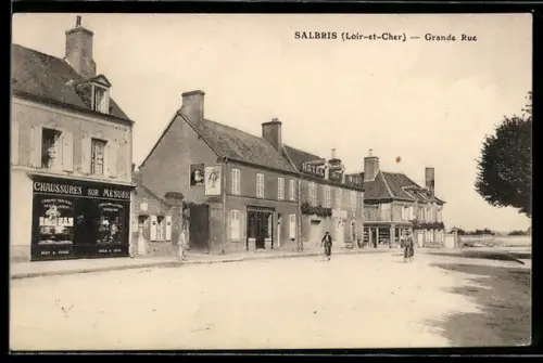 AK Salbris /Loir-et-Cher, Grande Rue