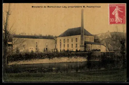 AK Mareuil-sur-Lay, Minoterie, Propriétaire M. Poumailloux