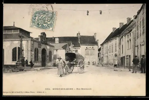 AK Mussy-sur-Seine, Rue Boursault
