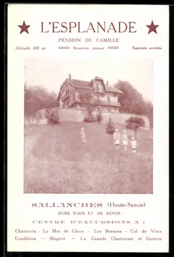 AK Sallanches /Haute-Savoie, L`Esplanade, Pension de Famille