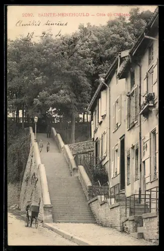 AK Sainte-Menehould, Une rue, Côte du Château