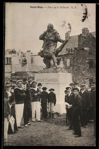 AK Saint-Malo, Place de la Hollande, Jacques Cartier