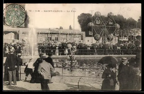 AK Saint-Cloud, La Fête, Volksfest