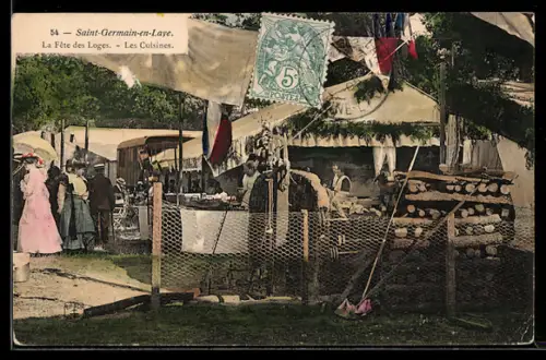 AK Saint-Germain-en-Laye, La Fete des Loges, Les Cuisines, Volksfest