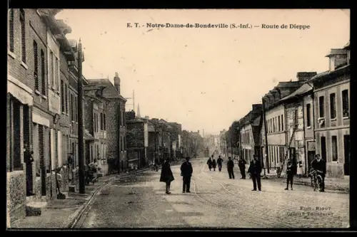 AK Notre-Dame-de-Bondeville /S.-Inf., Rouite de Dieppe
