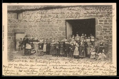 AK Pontmain, La Grange Barbedette 1871