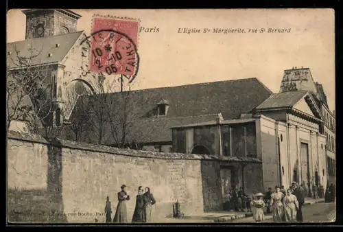 AK Paris, L`Église Ste Marguerite, rue St Bernard