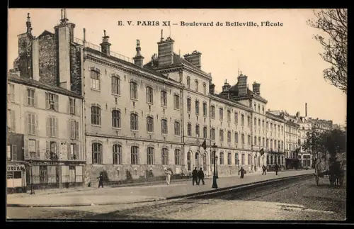 AK Paris, Boulevard de Belleville, l`École