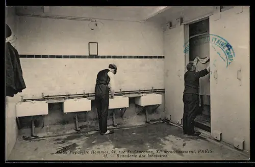 AK Paris, Hôtel Populaire Hommes, Buanderie des locataires