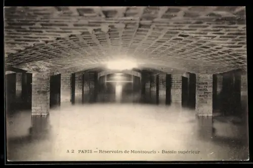 AK Paris, Réservoirs de Montsouris, Bassin supérieur