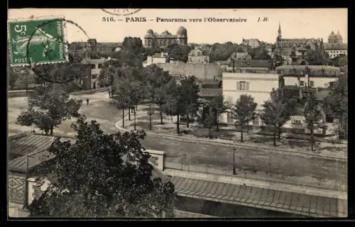 AK Paris, Panorama vers l`Observatoire