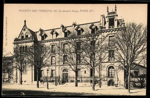 AK Paris, Maison des Missions, 102 Boulevard Arago, 14e
