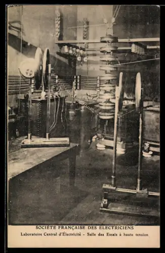 AK Paris, Laboratoire Central d`Électricité, Salle des Essais à haute tension