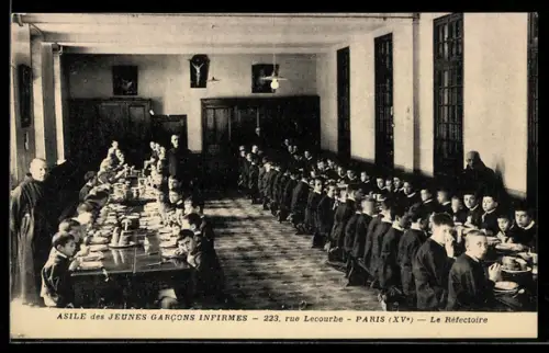 AK Paris, Asile des jeunes garcons infirmes, Le Réfectoire