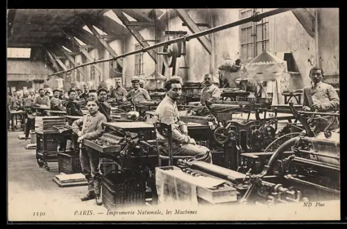 AK Paris, Imprimerie Nationale, les Machines