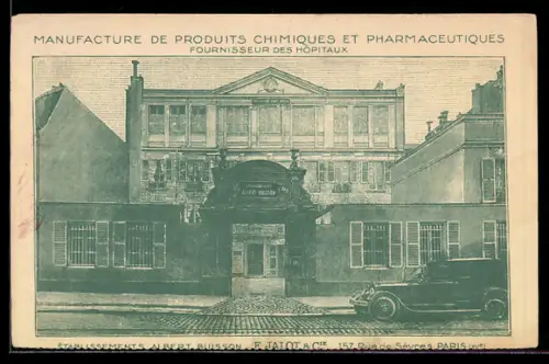 AK Paris, Manufacture de produits chimiques et pharmaceutiques Albert Buisson, rue de Sèvres