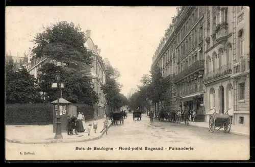 AK Paris, Bois de Boulogne, Rond-point Bugeaud, Faisanderie