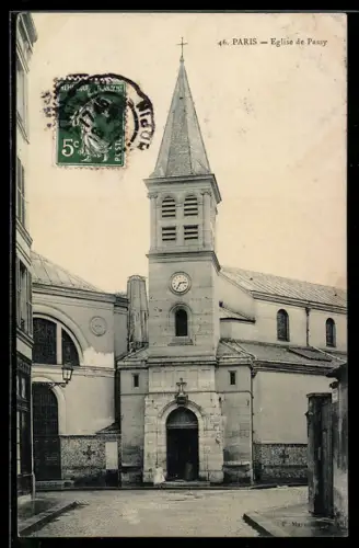 AK Paris, Église de Passy