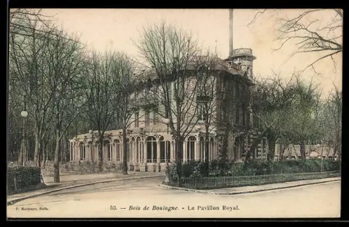 AK Paris, Bois de Boulogne, Le Pavillon Royal