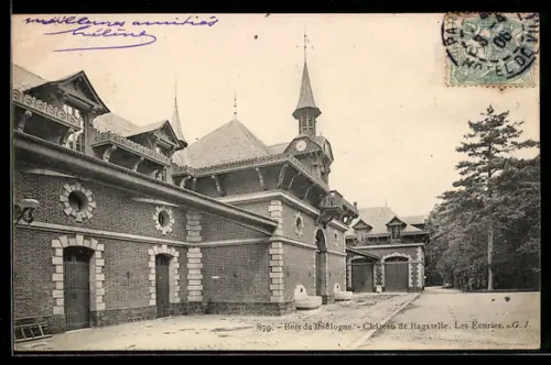 AK Paris, Bois de Boulogne, Château de Bagatelle, Les Écuries
