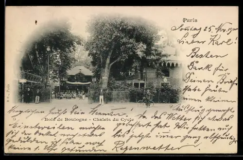 AK Paris, Bois de Boulogne, Chalets du Cycle