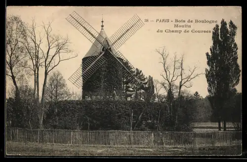 AK Paris, Moulin du Champ de Courses dans le Bois de Boulogne