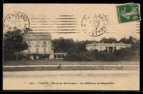 AK Paris, Bois de Boulogne, Le Château de Bagatelle
