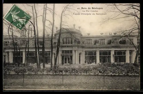 AK Paris, Bois de Boulogne, Facade Principale du Restaurant Le Pré Catelan