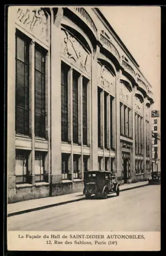 AK Paris, La Facade du Hall de Saint-Didier Automobiles, 12 Rue des Sablons, 16e