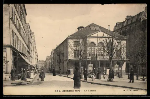 AK Paris, Montmartre, Le Théâtre
