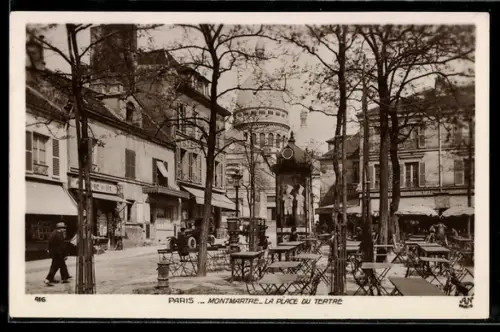 AK Paris, Montmartre, La Place du Tertre