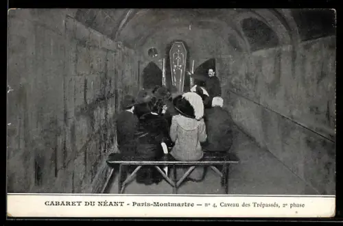 AK Paris-Montmartre, Caveau des Trépassés au Cabaret du Néant