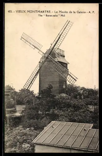 AK Paris, Montmartre, Le Moulin de la Galette