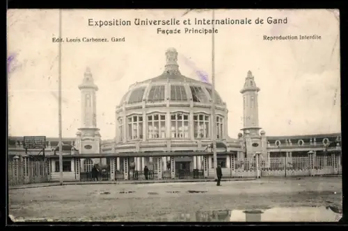 AK Gand, Exposition Universelle et Internationale, Facade Principale