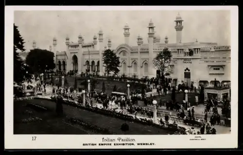 AK Wembley, British Empire Exhibition, Indian Pavilion