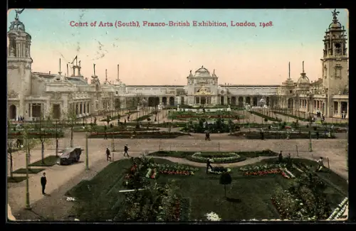 AK London, Franco-British Exhibition 1908, Court of Arts