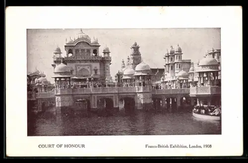 AK London, Franco-British Exhibition 1908, Court of Honour