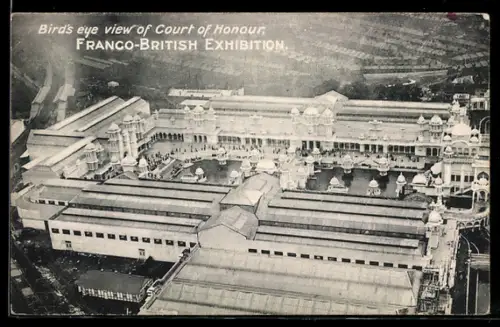 AK Franco-British Exhibition, Bird`s Eye view of Court of Honour