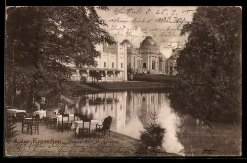 AK Liége, Exposition 1905, Beaux-Arts et Afrique