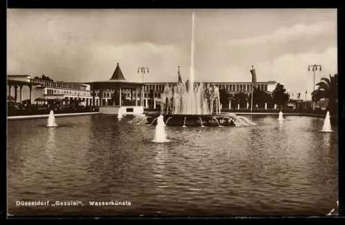 AK Düsseldorf, Ausstellung Gesolei, Wasserkünste