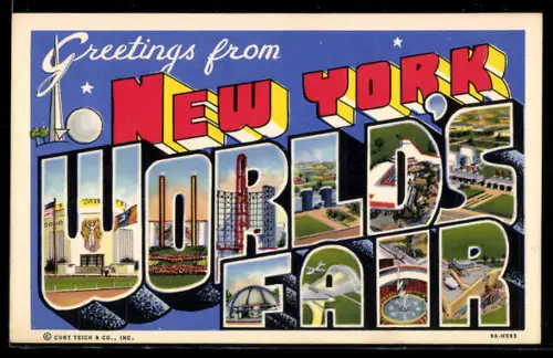 AK New York City, NY, World`s Fair, Main Buildings, Ausstellung