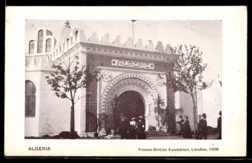 AK London, Franco-British Exhibition 1908, Pavilion of Algeria, Ausstellung