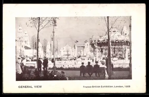 AK London, Franco-British Exhibition 1908, General View, Ausstellung